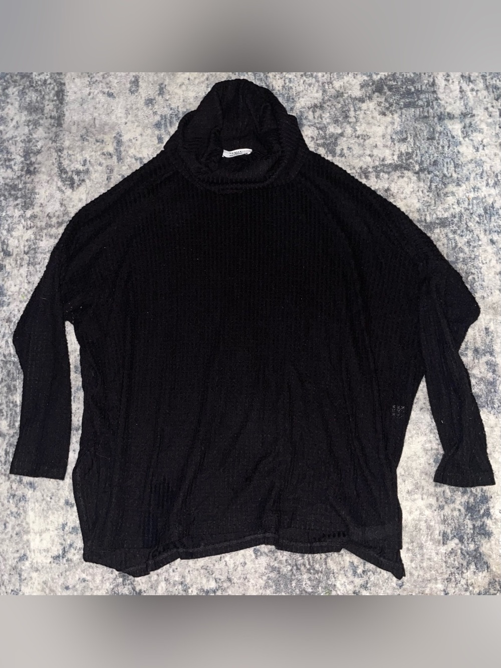 Zanana waffle turtle neck top size XL - Picture 1 of 3